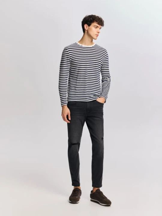 Foto del prodotto Reserved - Jeans skinny con strappi - nero