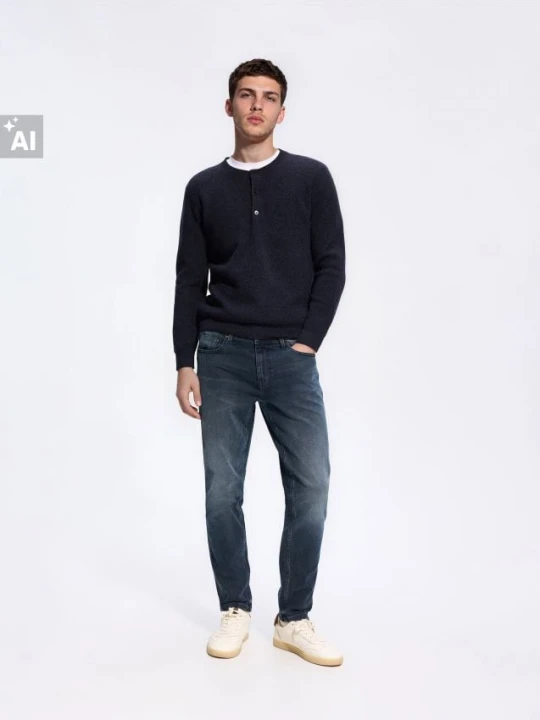 Foto del prodotto Reserved - Jeans slim fit effetto slavato - indigo jeans