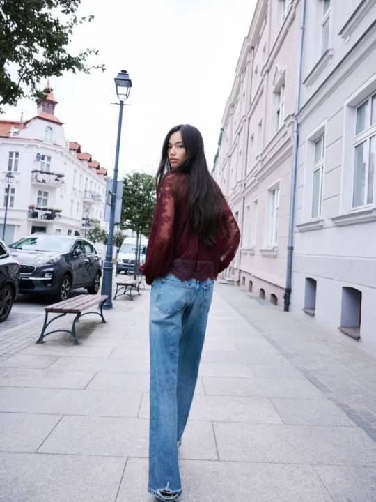 Foto del prodotto Reserved - Jeans straight fit a vita bassa - blu