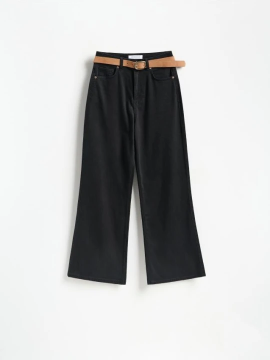 Foto del prodotto Reserved - Jeans wide leg con lyocell - nero