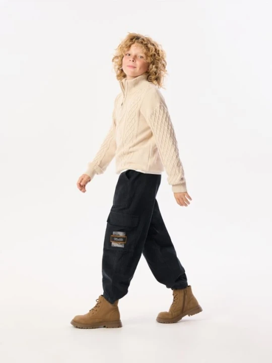 Foto del prodotto Reserved - Jogger baggy in velluto a coste - nero