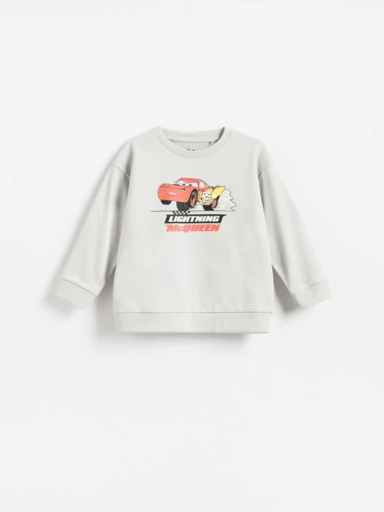 Foto del prodotto Reserved - Maglia a maniche lunghe Cars in cotone - grigio chiaro
