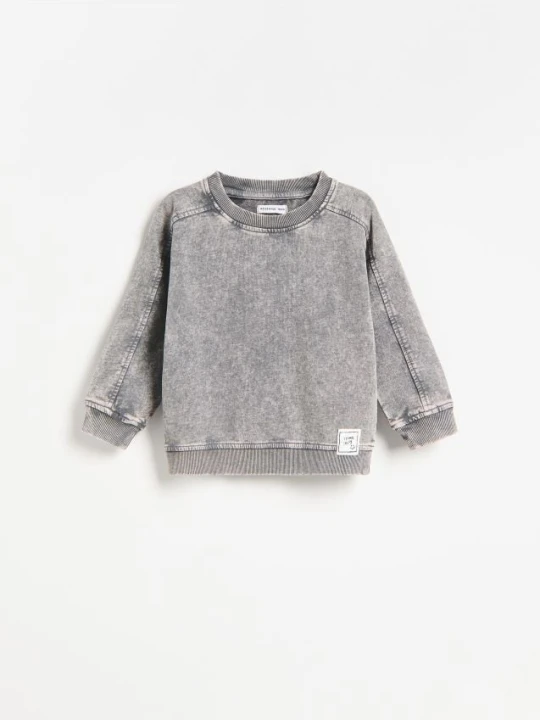 Foto del prodotto Reserved - Maglia a maniche lunghe effetto acid wash - grigio scuro