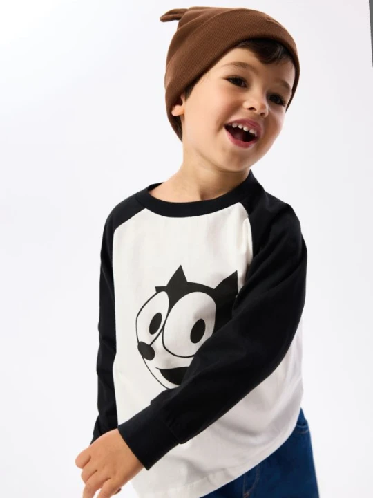 Foto del prodotto Reserved - Maglia a maniche lunghe Felix the Cat - panna