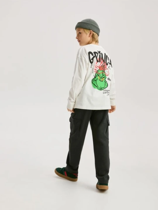 Foto del prodotto Reserved - Maglia a maniche lunghe Grinch - panna