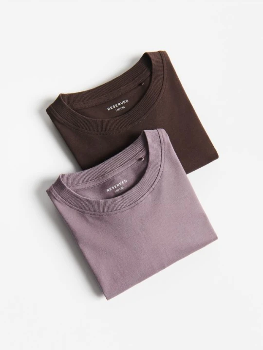 Foto del prodotto Reserved - Maglia a maniche lunghe in cotone 2 pack - marrone