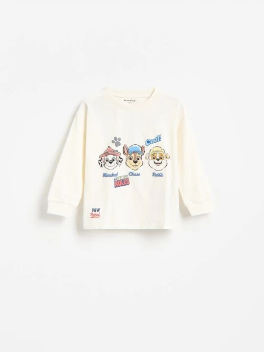 Foto del prodotto Reserved - Maglia a maniche lunghe in cotone PAW Patrol - nude