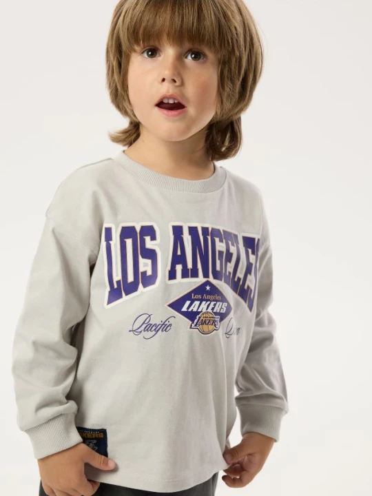 Foto del prodotto Reserved - Maglia a maniche lunghe Los Angeles Lakers NBA - grigio chiaro