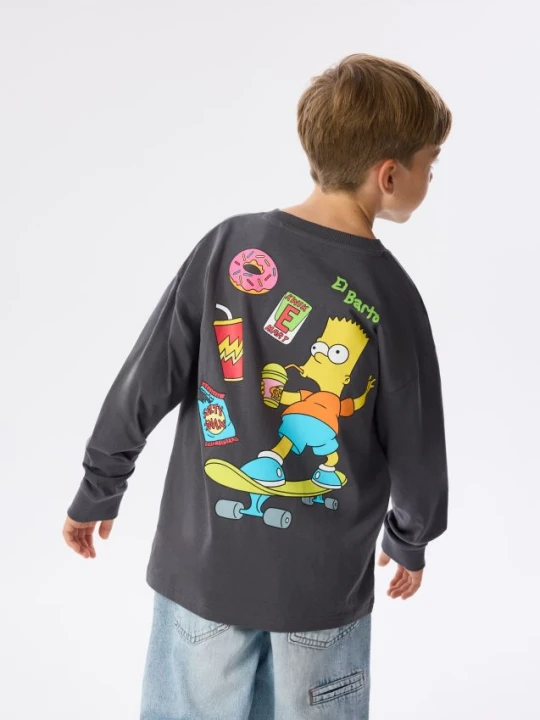 Foto del prodotto Reserved - Maglia a maniche lunghe The Simpsons - grigio scuro