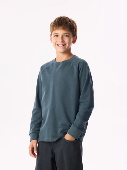 Foto del prodotto Reserved - Maglia in cotone a maniche lunghe - blu scuro