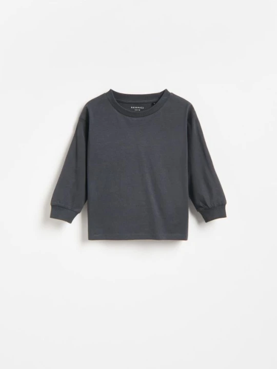 Foto del prodotto Reserved - Maglia in cotone a maniche lunghe - grigio scuro