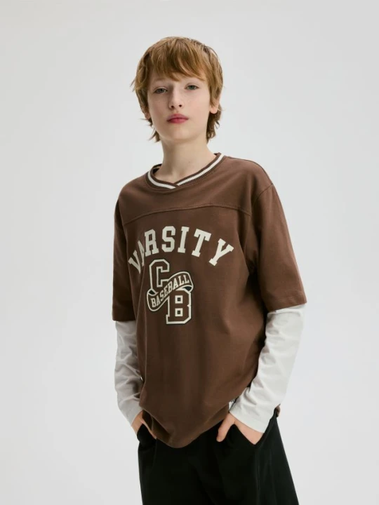 Foto del prodotto Reserved - Maglia in cotone a maniche lunghe - marrone
