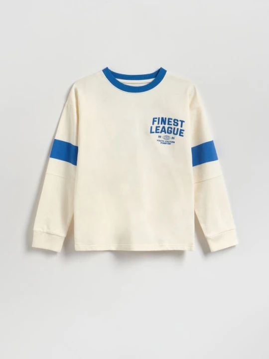 Foto del prodotto Reserved - Maglia in cotone a maniche lunghe - panna