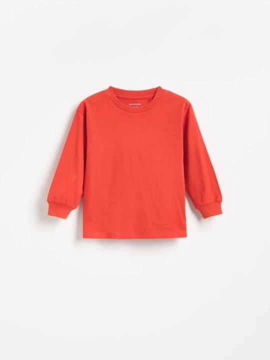 Foto del prodotto Reserved - Maglia in cotone a maniche lunghe - rosso