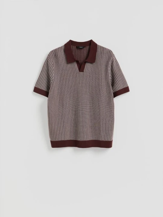 Foto del prodotto Reserved - Maglia polo in cotone - marrone