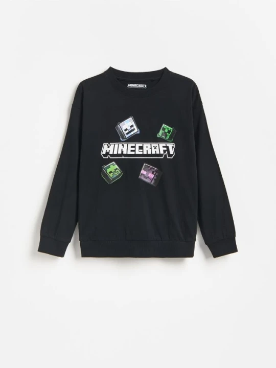 Foto del prodotto Reserved - Maglietta a maniche lunghe Minecraft - nero