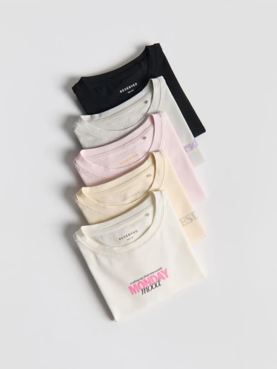 Foto del prodotto Reserved - Maglietta in cotone 5 pack - multicolore