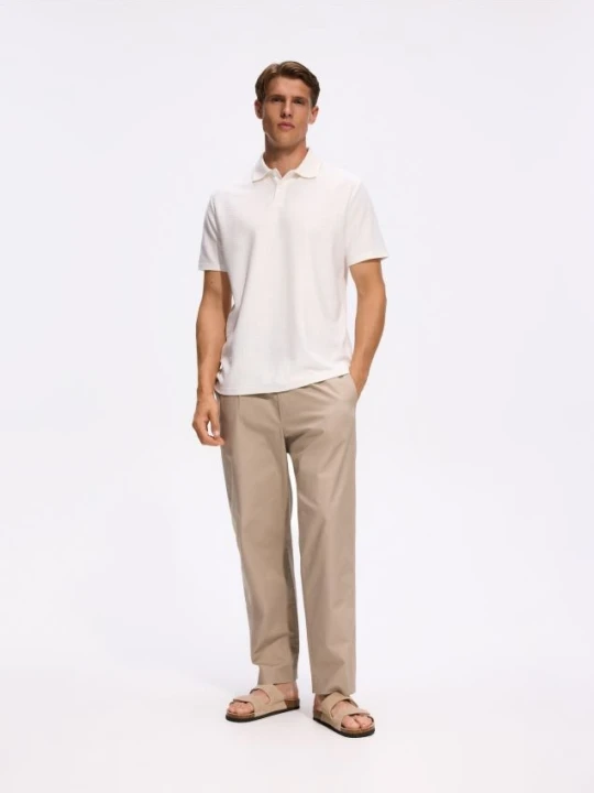 Foto del prodotto Reserved - Maglietta polo comfort fit - panna