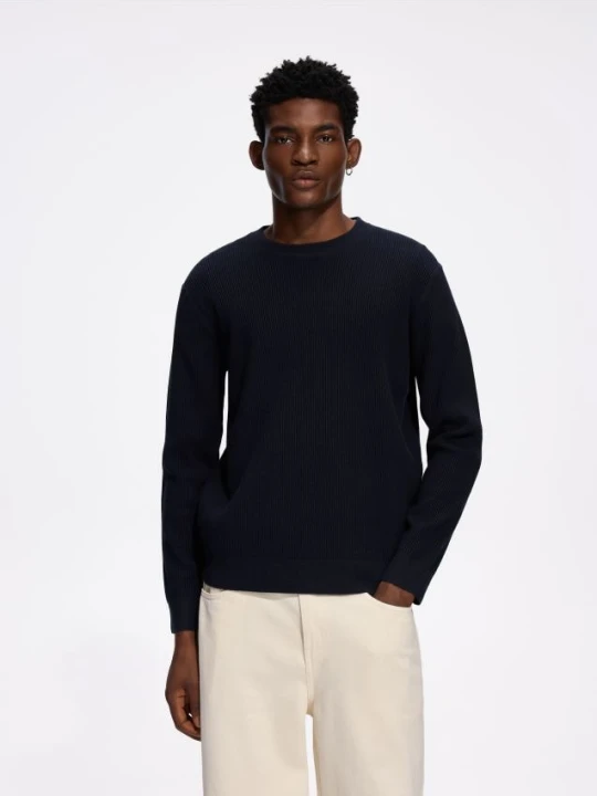 Foto del prodotto Reserved - Maglione a costine - blu scuro