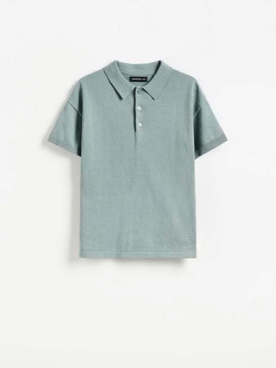 Foto del prodotto Reserved - Maglione a polo - turchese chiaro