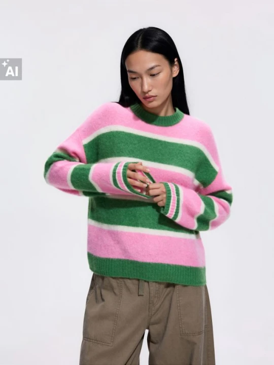 Foto del prodotto Reserved - Maglione a righe in cotone - multicolore