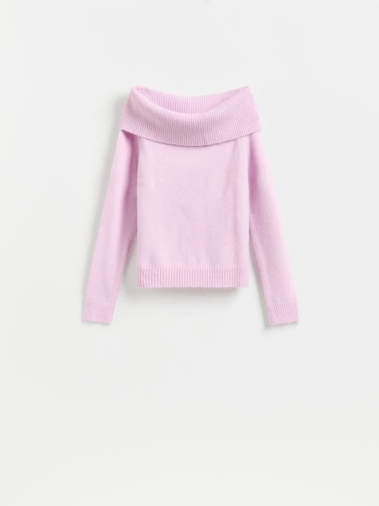 Foto del prodotto Reserved - Maglione con collo alto risvolto - rosa