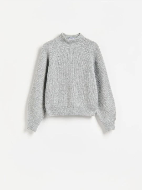 Foto del prodotto Reserved - Maglione con collo rialzato - grigio chiaro