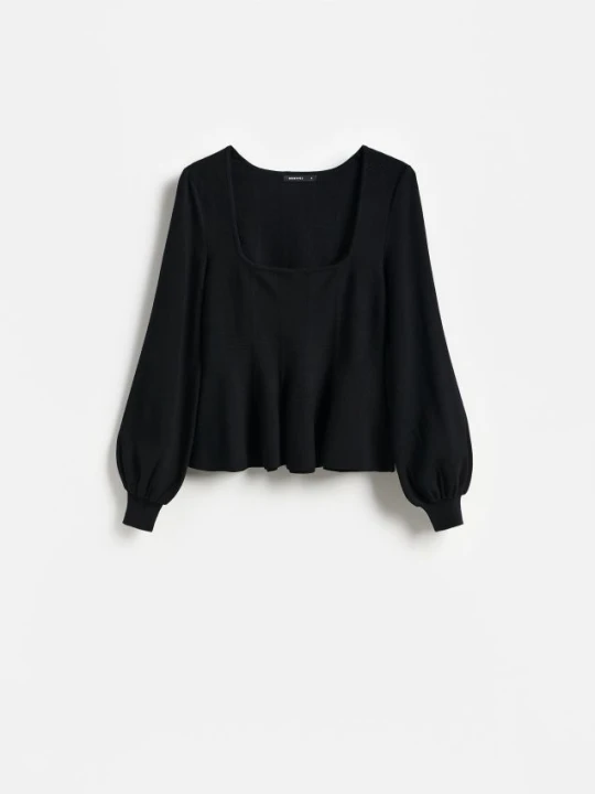 Foto del prodotto Reserved - Maglione con peplo - nero