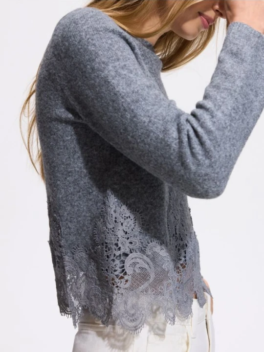 Foto del prodotto Reserved - Maglione con pizzo - grigio medio