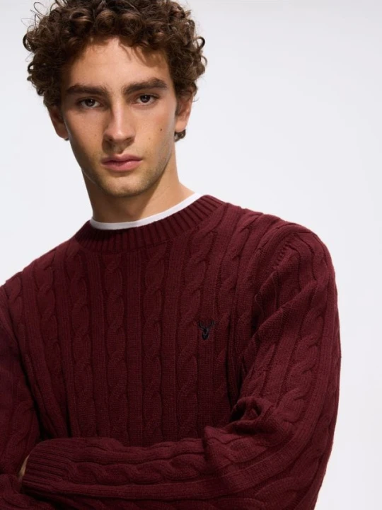 Foto del prodotto Reserved - Maglione con ricamo - carminio