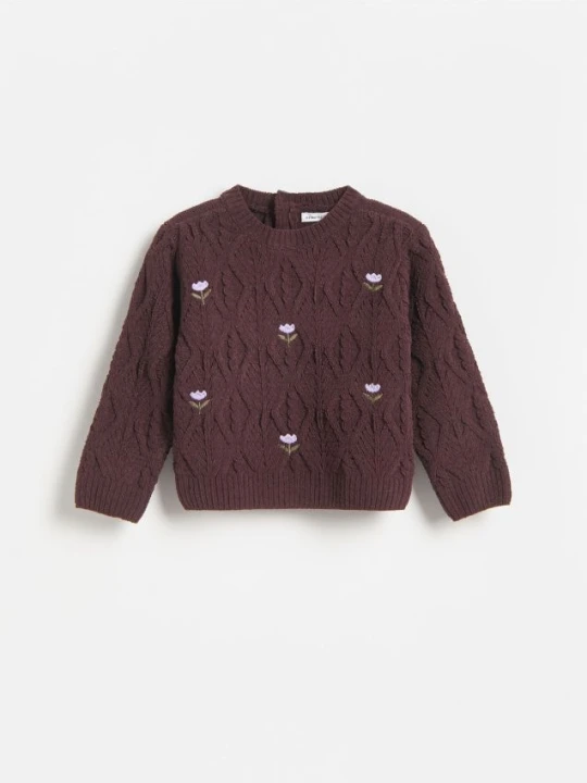 Foto del prodotto Reserved - Maglione con ricamo - marrone scuro