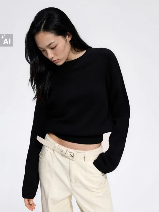Foto del prodotto Reserved - Maglione con spalle scese - nero
