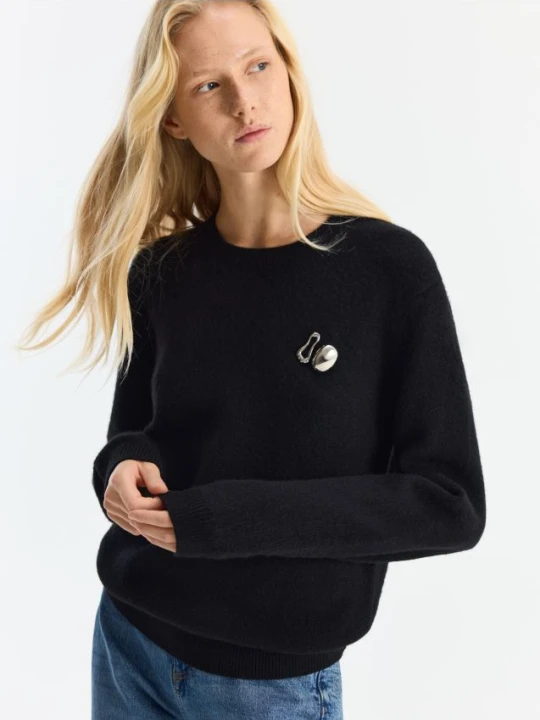 Foto del prodotto Reserved - Maglione con spilla - nero