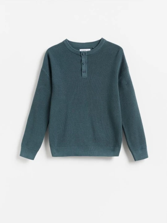 Foto del prodotto Reserved - Maglione in cotone - blu scuro