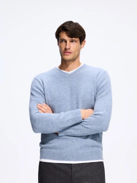 Foto del prodotto Reserved - Maglione in lana con lana di yak - blu