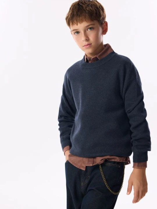 Foto del prodotto Reserved - Maglione in misto cotone - blu scuro