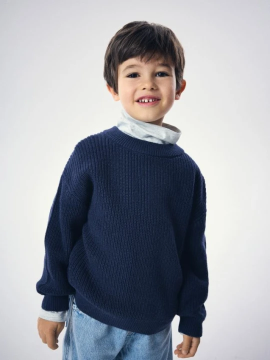 Foto del prodotto Reserved - Maglione in misto lana - blu scuro