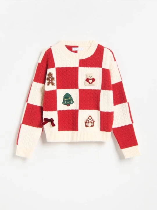 Foto del prodotto Reserved - Maglione natalizio con patch - multicolore