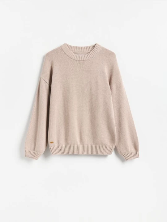 Foto del prodotto Reserved - Maglione oversize in cotone - beige