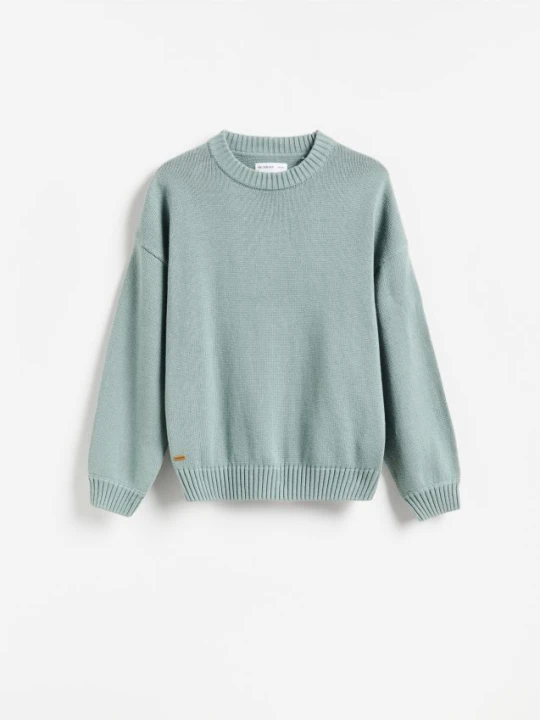 Foto del prodotto Reserved - Maglione oversize in cotone - turchese chiaro