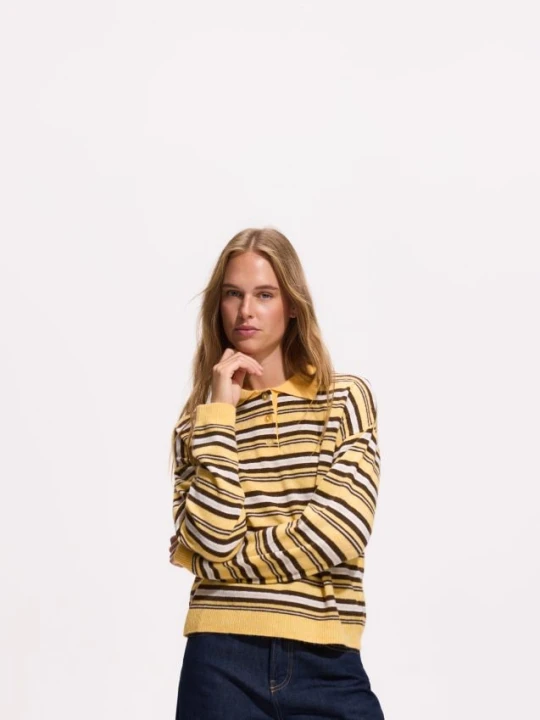 Foto del prodotto Reserved - Maglione stile polo a righe - multicolore