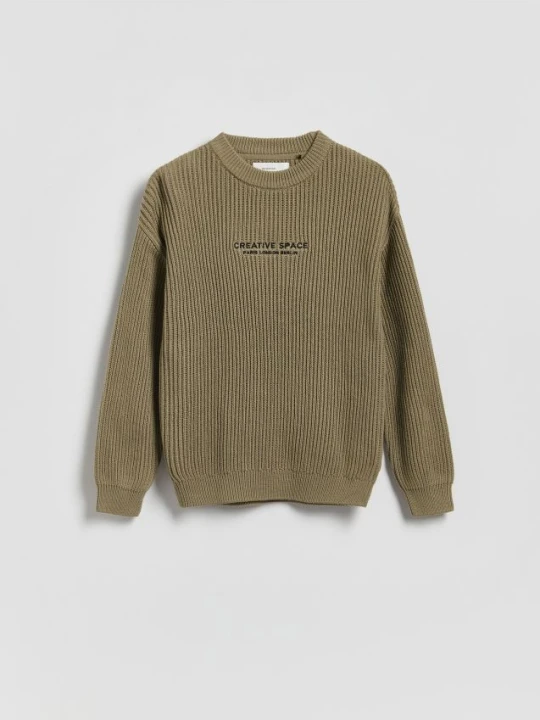 Foto del prodotto Reserved - Maglione strutturato in misto cotone - beige