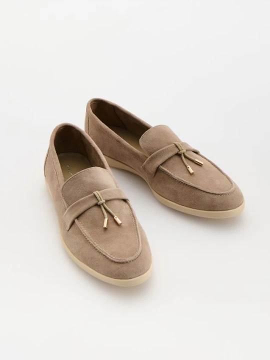 Foto del prodotto Reserved - Mocassini in pelle di pecora - beige
