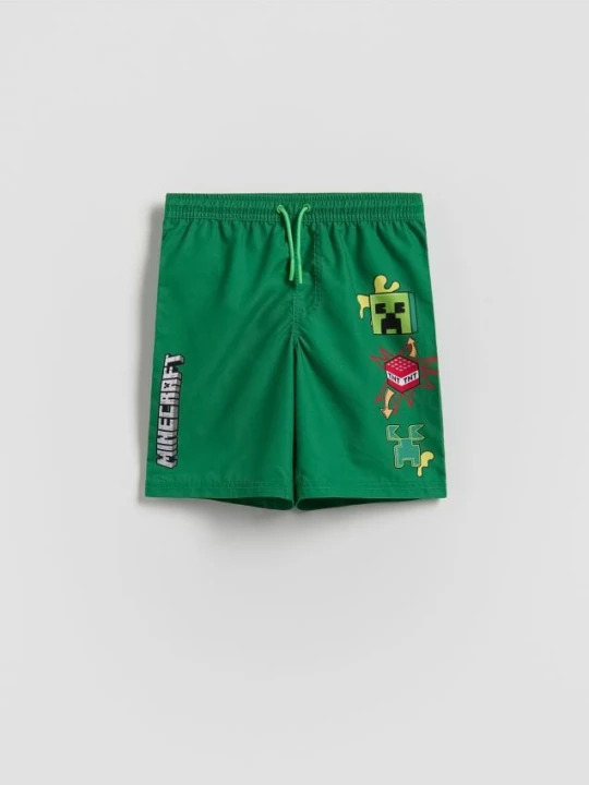 Foto del prodotto Reserved - Pantaloncini da bagno Minecraft - verde scuro
