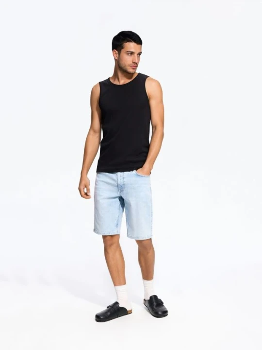 Foto del prodotto Reserved - Pantaloncini denim slim fit - blu
