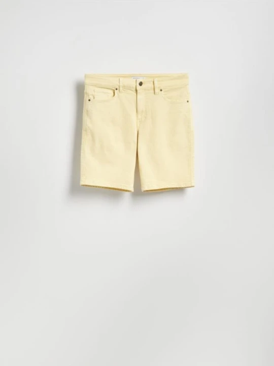 Foto del prodotto Reserved - Pantaloncini di jeans straight - yellow jeans