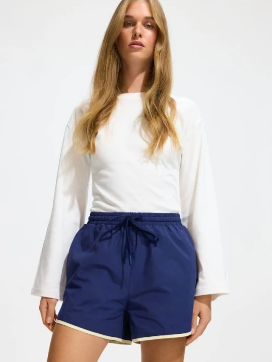 Foto del prodotto Reserved - Pantaloncini in cotone - blu scuro