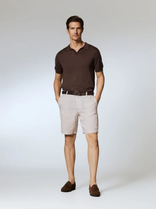 Foto del prodotto Reserved - Pantaloncini in lino regular fit - beige