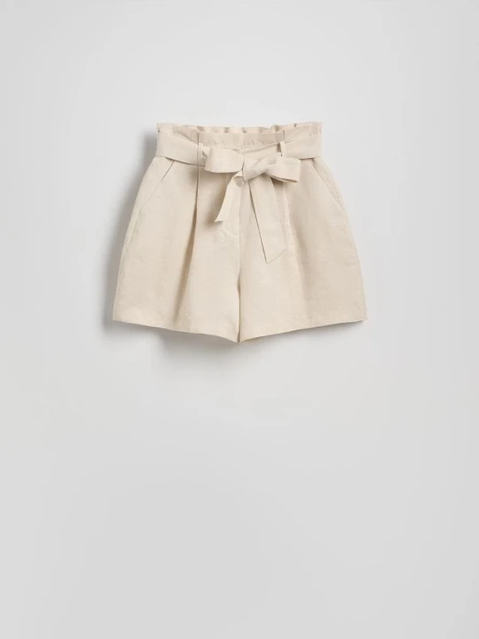 Foto del prodotto Reserved - Pantaloncini in misto lino - beige
