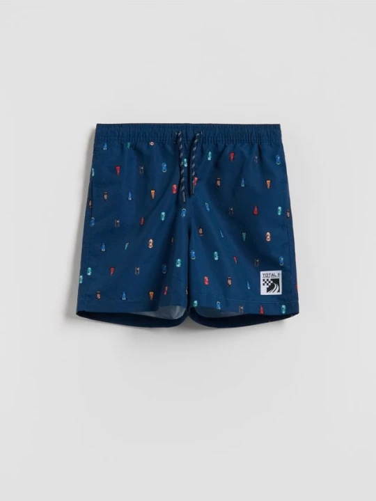 Foto del prodotto Reserved - Pantaloncini mare con stampa - blu scuro